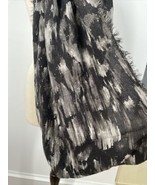 Wilfred Free Black Gray Mottled Wool Lightweight Infinity Scarf 26x36 - $23.75