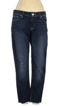 HUDSON Womens Jeans KRISTA Super Skinny Blue Stretch Denim Raw Hem Size 27 - £12.79 GBP