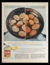 1956 Golden Fluffo Pure Shortening Vintage Print Ad - $14.20
