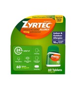 Zyrtec 24 Hour Allergy Relief Tablets, Indoor &amp; Outdoor Allergy Medicine... - $19.79