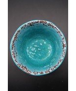 Pier 1 Imports Carmelo Blue Rustic Crackle Melamine 4&quot; Dessert Bowl Repl... - $184.07 MXN