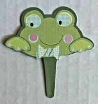 Bakery Crafts Plastic Cupcake Favors Toppers New Lot of 6 &quot;Frog Picks&quot; #3 - $6.99