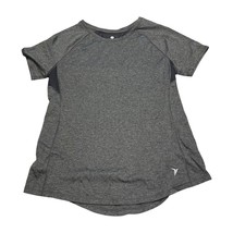 Old Navy Semi-Fitted Top Womens Heather Gray Polyester Raglan Sleeve Per... - £14.43 GBP