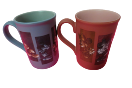 Walt Disney World Set Of 2 Coffee Mugs Mickey And Minnie Mouse Thailand 8 Oz  - £15.47 GBP