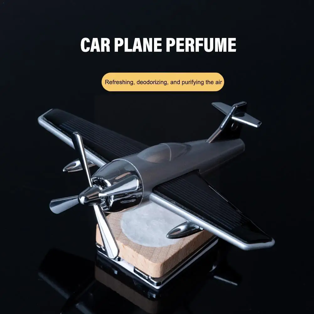 Car Solar Powered Aircraft Aromatherapy Solid Car Freshener Solar Airplane Air - £12.48 GBP