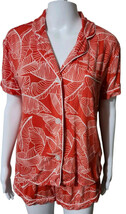 PJ SALVAGEPajamas Salavage Leaf Dreams Jersey Shirt Short Pajamas In Fir... - $25.42