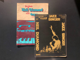 2 books: The Music of Neil Diamond &amp; Jazz Singer Piano Keyboard Organ 1975 - £17.12 GBP
