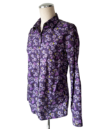 Barbour Purple Redmire Thistle Country Cottage Print Long Sleeve Shirt-W... - £60.01 GBP