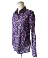 Barbour Purple Redmire Thistle Country Cottage Print Long Sleeve Shirt-W... - £60.57 GBP