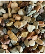 5.5 LB Mixed Color Stones Small Decorative River Rock Garden &amp; Indoor Ou... - $19.79