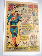 1977 Superman Ad Volunteer For Special Olympics - £6.36 GBP