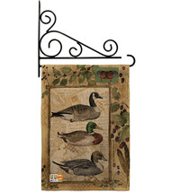 Ducks and Geese Burlap - Impressions Decorative Metal Fansy Wall Bracket Garden  - £27.21 GBP