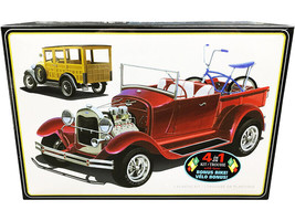 Skill 2 Model Kit 1929 Ford Woody Pickup 4-in-1 Kit with Bike 1/25 Scale Mode... - £36.95 GBP