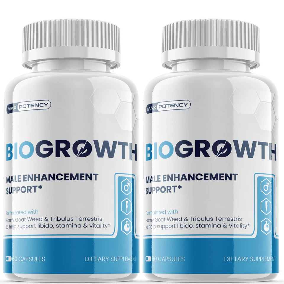 BioGrowth - Male Virility - 2 Bottles - 120 Capsules - $99.99