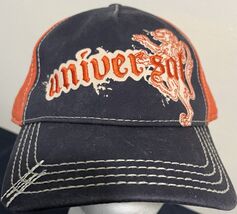 Universal Studios Adjustable Hat Y2K Orange Denim Embroidered Unisex - €8,55 EUR