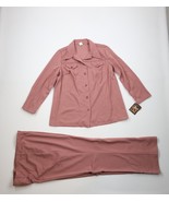 Deadstock Vtg 60s 70s Womens Size 20 1/2 2 Piece Knit Bell Bottoms Pants... - $270.73 CAD