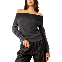 Free People Not The Same Tee Women’s Off-Shoulder 100% Cotton, Raw Seams... - $57.42