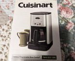 Cuisinart Brew Central  Programmable Coffee Maker -*Manual ONLY* Serie D... - £7.77 GBP