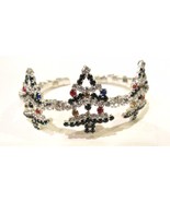 CHRISTMAS TREE BRACELET All Rhinestones Prong Set in Silver Tone Setting - $27.36 CAD