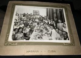 Cuba Cabinet Card Tourist Photo looks like 1940&#39;s Habana Family Lot - £23.73 GBP