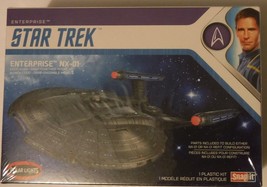 Star Trek Enterprise Snap Model Kit Polar Lights 1/1000 Enterprise NX-01 New - £18.64 GBP