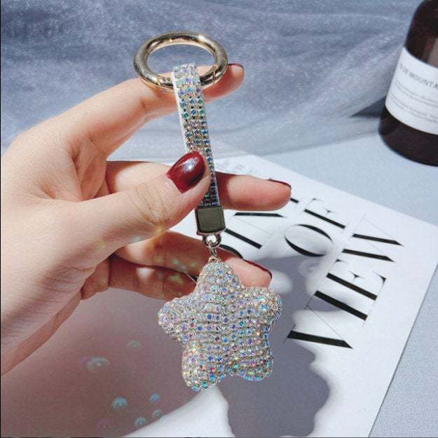 crystal five-pointed star handbag accessories,sparkling pentagram purse ... - $21.89