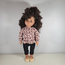 Vintage African American Doll 18 inches with Original Hair &amp; Clothes 1998 Battat - £17.82 GBP