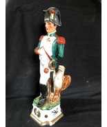 Napoli Capodimonte Statuina di Porcellana Napoleonico Ussaro Soldier 32 CM - £95.21 GBP