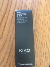 KIKO Milano WB30 Full Coverage 2-IN-1 Foundation & Concealer 25ml-NEW-SHIP 24 HR - $39.72