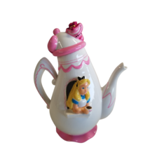 Disney Treasure Craft Alice In Wonderland Cheshire Cat Teapot Ceramic Jar Decor - £100.18 GBP