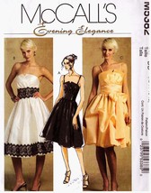 Misses' DRESS & SASH 2007 McCall's Pattern 5382 Sizes 12-14-16-18  UNCUT - $12.00