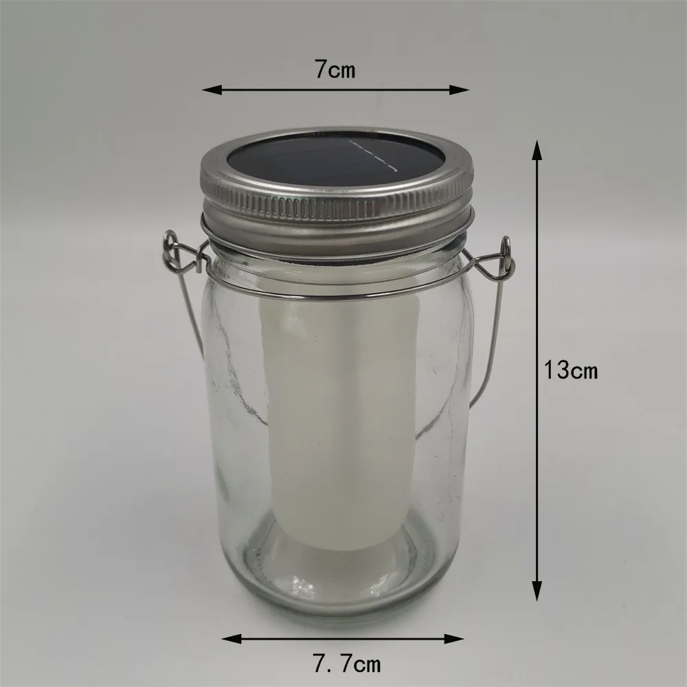 Solar LED Mason Jar Bottle Light Torch Flame Flicker 12LED Outdoor Christmas Tre - £63.13 GBP