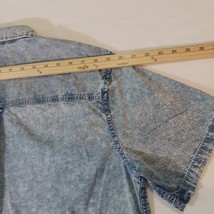 No Boundaries Men’s Faded Blue Cotton Collar Shirt Short Sleeve Size L (42-44) image 11