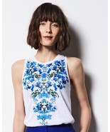 MILLY for DesigNation TOP Size: EXTRA SMALL New SHIP FREE Floral Graphic... - £77.42 GBP