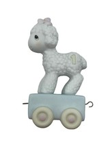 Vintage Precious Moments Happy Birthday Little Lamb Sheep Train #1 &amp; Box - $14.00