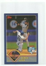 Derek Jeter (New York Yankees) 2003 Topps Opening Day Go The Distance Game Card - £3.94 GBP