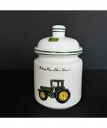 Gibson John Deere ceramic 1 quart lidded cannister - $24.99