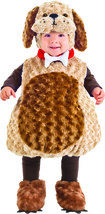 Underwraps Costumes Toddler Puppy Costume - Belly Babies Furry Puppy, Brown/Tan, - £79.69 GBP