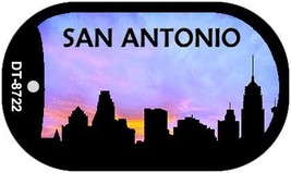 San Antonio Silhouette Novelty Metal Dog Tag Necklace DT-8722 - £12.74 GBP