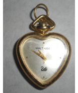 Vintage Gloria Vanderbilt Watham Gold Tone Pendant Watch Swan Logo GA504... - £19.75 GBP