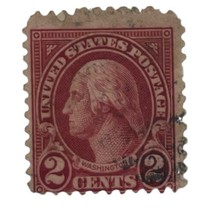 USA George Washington Portrait 2 Cent Red Stamp 1923 Posted - £10.04 GBP