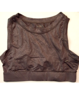 Tahari Sport size L Sports Bra brown Snake Print side zip close pocket N... - $10.09