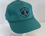Vtg Chevron Turquoise Protecring People &amp; The Environment StrapBack Truc... - £15.81 GBP