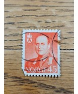 Norway Stamp King Olav V 45ore Used - $1.99
