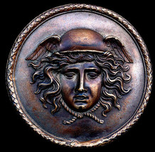 Hellenistic and Roman Hermes Mercury sculpture plaque Dark Bronze - £15.85 GBP
