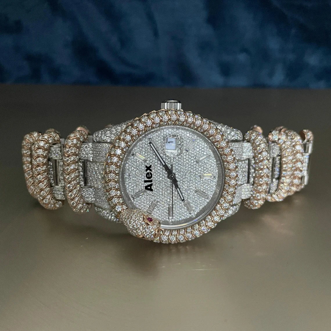 VVS1 D Moissanite Diamond Watch | Fully Iced out Watch | Stainless Steel... - $4,130.00