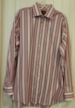 Taylorbyrd mens long sleeve striped casual dress shirt  Size XXL 100% Co... - £24.90 GBP