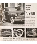 1949 Plymouth Car Chrysler Corporation Advertisement Vintage Automobilia... - $34.31 CAD