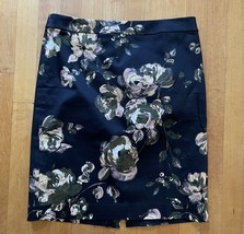J.Crew Women&#39;s Size 6 Signature Pencil Skirt  Black Floral - £23.35 GBP