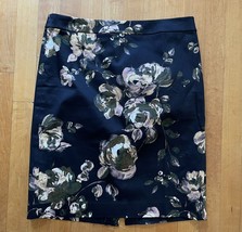 J.Crew Women&#39;s Size 6 Signature Pencil Skirt  Black Floral - £23.44 GBP